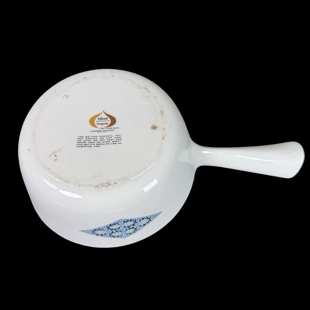 Informal Iroquois‎ Ben Seibel Blue Diamond Coupe Pot Lid Vtg MCM Kitchen Cooking